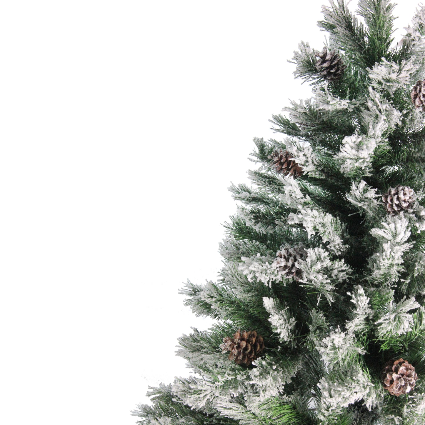 Medium Flocked Angel Pine Artificial Christmas Tree - 7' - Unlit